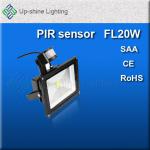 20w high quality high power IP65 PIR sensor led floodlights