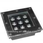 aluminum plinth 9w solar led underground lamp