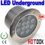 Red Green Blue 12w IP68 led underground paving light 85~265V