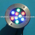 9W RGB high power underground lamps IP67 with CREE chips