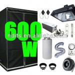 600w Magnetic Ballast, Grow Tent, Duct Fan Carton Filter Ducting Ventilation and OG Grow Bulbs for Hydroponic Grow Light set up-