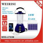 Multifunction Rechargeable Solar Lamp with Radio &amp; MP3 &amp; Mobile Charger (WRS-2793M)