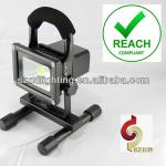 10W led rechargeable light, portable outdoor lighting, cordless floodlight with CE for emergency, camping and car fixing