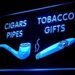200056B Cigars Pipes Tobacco Gifts Shop Smoke Cigarette Lighter LED Light Sign