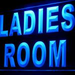 120056B Ladies Room Washroom Toilet Hand Dryer Lounge Bathroom LED Light Sign