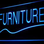 200032B Furniture Shop House Cupboard Cabinet Wooden Sofa Modern LED Light Sign