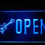 140083B Open Guitar Music Equipment Shop Sale Classical Guitar LED Light Sign