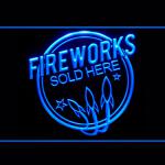 200117B Fireworks Sold Here Celebration Explosion Extravaganza LED Light Sign