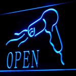 160022B Open Hair Saloon Shampoo Hair Coloring Hairdresser Modern LED Light Sign