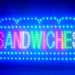 60067 Sandwiches Party Platters Cold Dishes Homemade Beef Salad Texture LED Sign