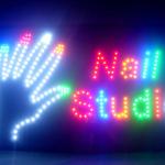 60050 Nails Studio Accessory Beauty Comfortable Salon Glamour Nail Care LED Sign