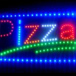 60042 Pizza Salami Cheese Vegetable Homemade Express Ketchup Snack Tea LED Sign