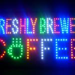 60055 Freshly Brewed Coffee Cupcake Butter Fresh Espresso Breakfast LED Sign