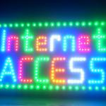 60068 Internet Access Speed Freedom Sensitive Wireless Connection Cafe LED Sign