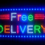 60026 Free Delivery Worldwide Cardboard Collection Package Shipping LED Sign