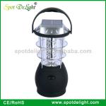 36 LED hand crank dynamo lantern and solar camping lamp