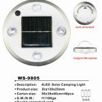 4led solar camping light