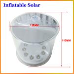 waterproof hanging led light 1 solar panel with 10 white led lights