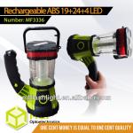 Multifunctional Rechargeable 19+24+4 LED Camping With Warning Flash