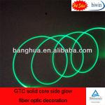 GTC solid core side glow fiber optic decoration