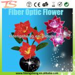 artificial flower with LED lights/led glowing artificial fiber optic flowers