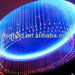 Customized lighting decoration design side glow or end glow with different diameter great LED fiber optic!