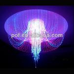 Different Crystal Remote Control Chandelier, Fiber Optic Lighting