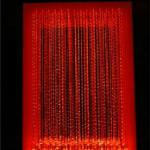 Red Color Warm Lighting Fiber optic wall lighting , water curtain