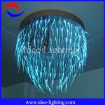 Colorful LED crystal fiber optic ceiling pendant lamp with remote control