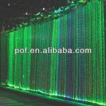 Green Wall Drop Chandelier , PMMA optic fiber light , plastic chandelier crystals