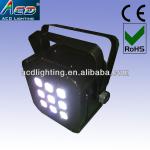 HOT 9*15w 5in1 RGBWA CE battery powered led light, wrieless dmx led lights