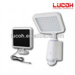 solar rechargeable and AC powered motion sensor lamp