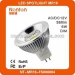 NEW design LED 6W COB MR16 anti-glare reflector