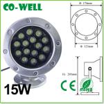 led round underwater light stainless steel ip68 15W 180*H210mm,Stainless steel
