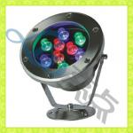 New fashion 9W round IP68 led underwater fishing light 12v