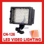 CN-126 126 LED Video Light Camcorder DV Lighting 5400K with Filters For Camera