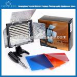 YONGNUO YN-160 LED video studio led panel flash light for camcorder with fiter