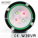 white color and red color led video light,1400lumens led photography light, ARCHON scuba diving equipment, led dive light