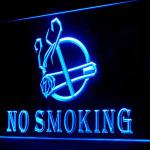 120016B No Smoking Area Cigarette Prohibition Illegal Ban Caution LED Light Sign 100001B
