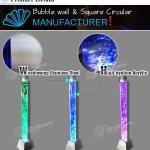 2014 Decorative Circular LED Lighted Water Bubble Columns Interior For Holiday Decor SBC180-D15