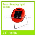2014 Portable small LED red solar light for home reading BX-R02 solar reading light