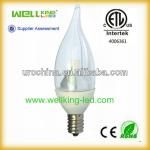 360 degree E27 3W Clear Led Candle Lamp bulb light WK-BL-C12