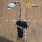 3led battery powered flexible clip book light MF6626