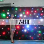 customize size led star cloth for wedding decoration LUV-LHC star curtain