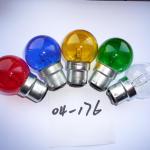 G40 5w transparent color bulb 110-240v B22/E27 five colors g40 color bulb