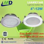 High Power SMD dimmable LED Downlight price 12W 15W 18W 30W cob led downlight dimmable housing china LMD-CL-4&quot;-12W