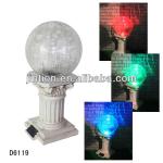 Hot selling items Solar Roman column Gazing Ball Light D6119