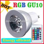 IP66 12-24v gu10 rgb led spot light ST-RGB-3w
