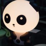 Lovely panda shaped tell the time lamp LED table lamp HX-N6-9001A