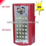 Rechargeable led emergency light for home SMD 5050 28+1leds km-7809